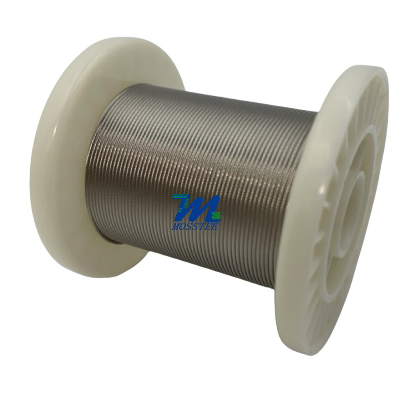 ISO 13485 &amp; IEC 60601 37X0.4mm Micro Coiled Conductor Nickel Plated Copper Wire for Mems Sensor Bonding (NPC)