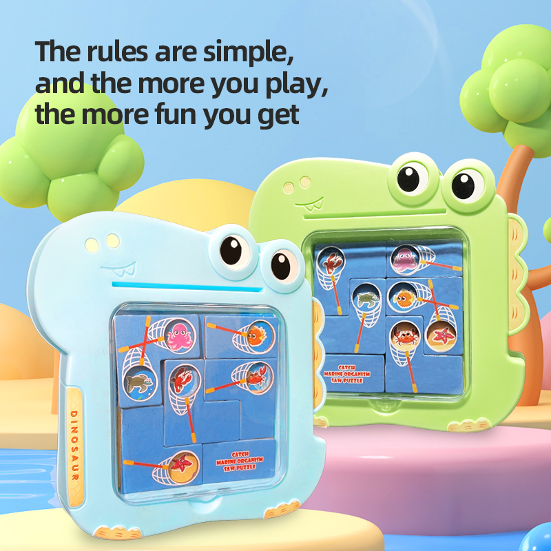 Fun Dinosaur Shaped Puzzle Game for Underwater Exploration Board Game Toy