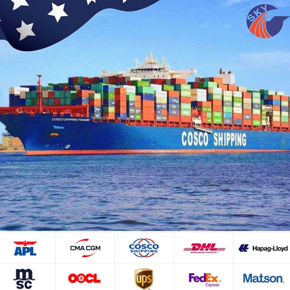 Sea Freight Forwarder FCL LCL Shipping Cargo Oog Shipment From China to Us Africa Europe Dubai Saudi Arabia Sea Shipping DDP Logistics