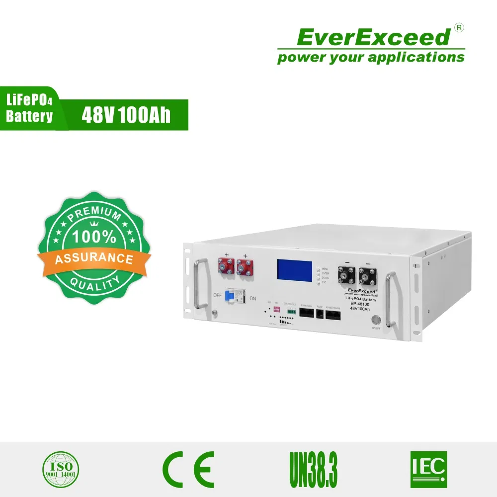 Everexceed 6000+ Cycle Times 48V 100ah Rechargeable LiFePO4 Lithium Ion Solar Battery