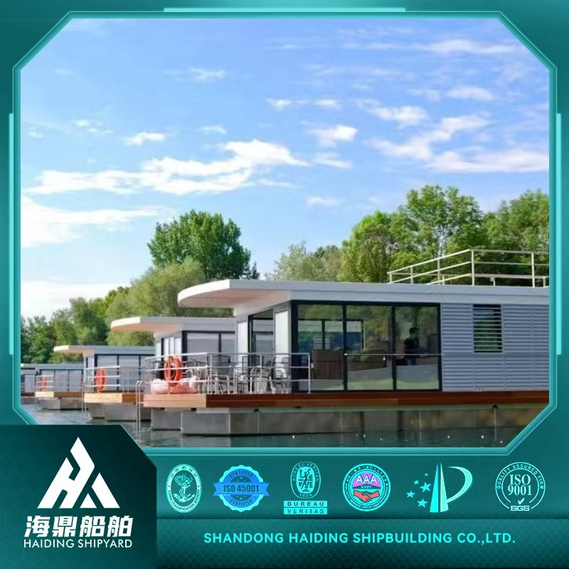 Customizable Modular Houseboat Kits for DIY Assembly Houseboat