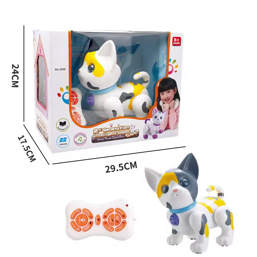 New Arrival Intelligent RC Remote Voice Control Ai Smart Cat Toy Robots for Kids Children Education with Programming and Dancing