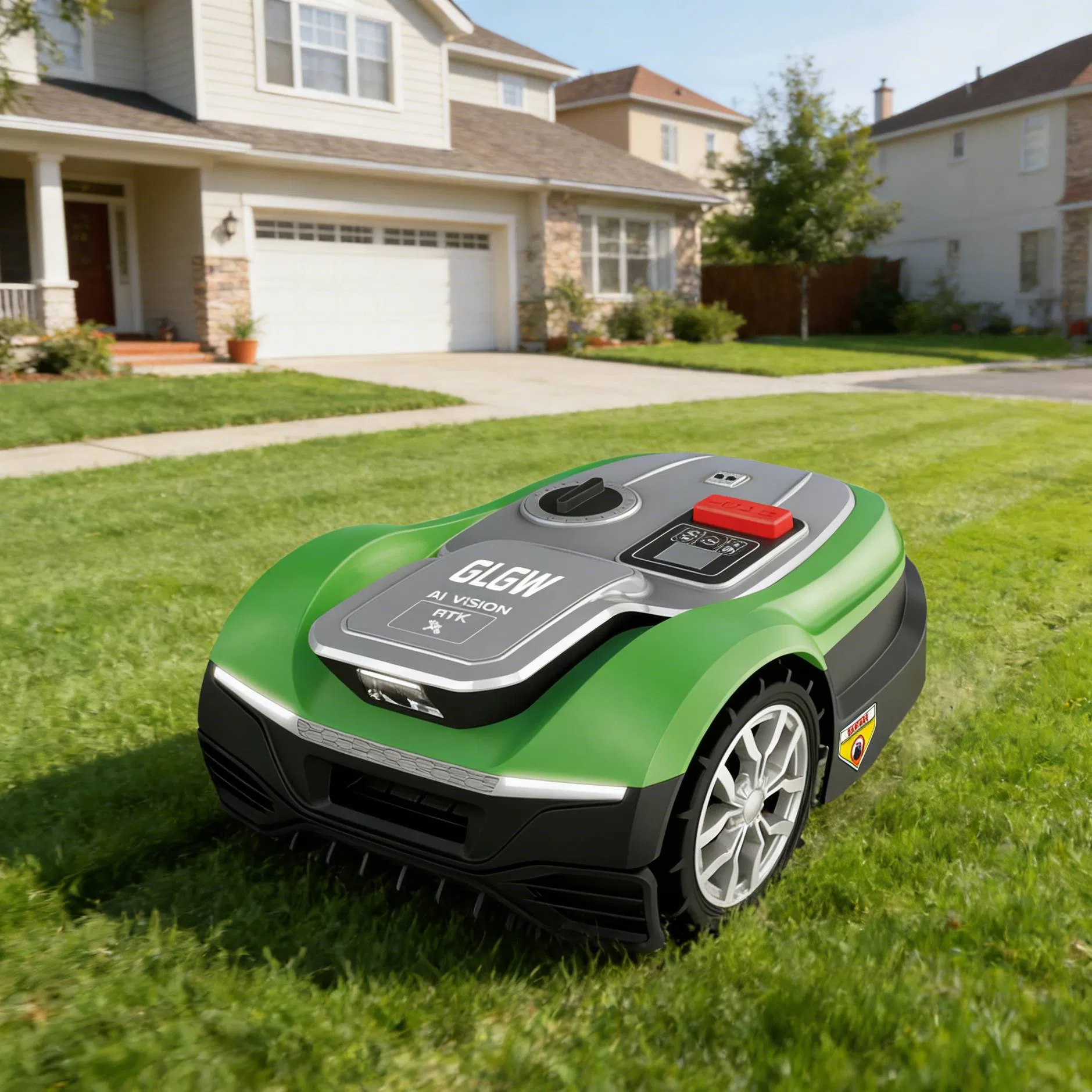 Glgw Robotic Cordless Electric Lawnmower Ai Vision Robot Lawn Mower Automatic for Garden