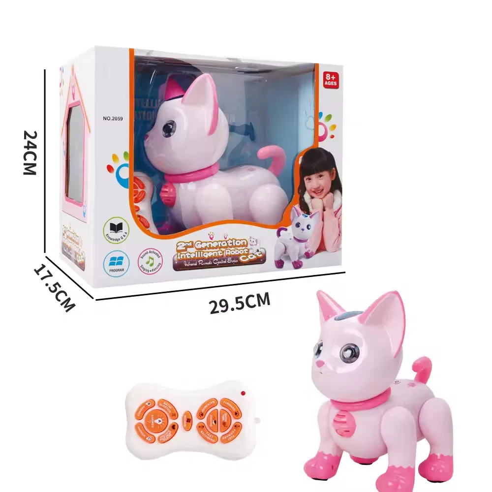 New Arrival Intelligent RC Remote Voice Control Ai Smart Cat Toy Robots for Kids Children Education with Programming and Dancing