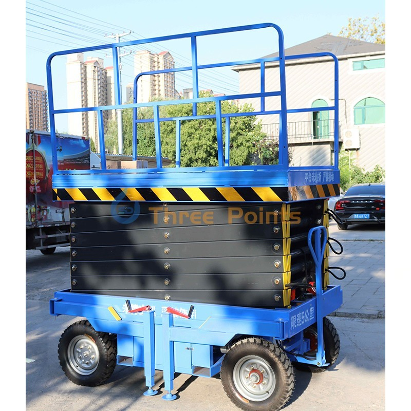2026 New Model 500kg Man Lift Electric Mobile Scissor Lift Platform for Aerial Work
