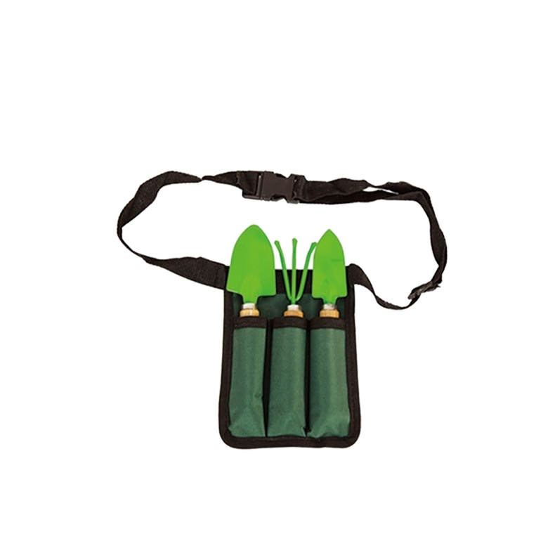 Garden Tool Set 3-Piece Real Steel Mini Shovel Rakegardening Learning Kit