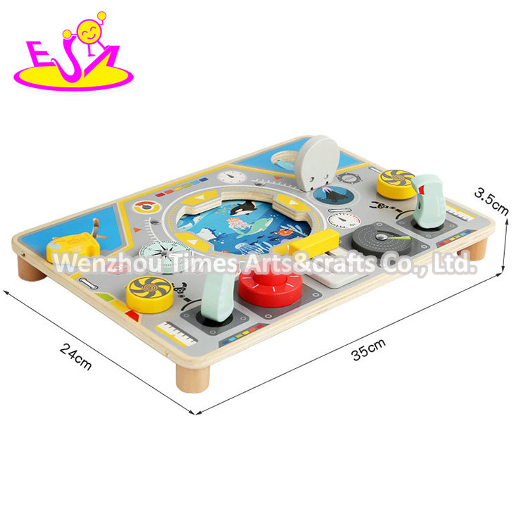 Underwater World Busy Board - Complete Montessori Wooden Sensory Toy with Educational Activities for Toddlers 1-3 Years W08g499