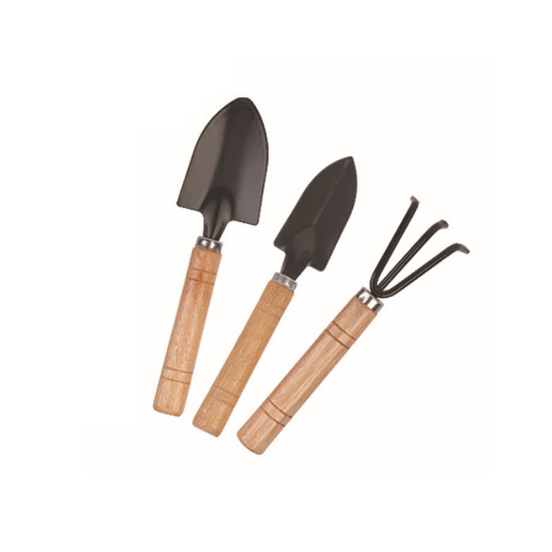 Garden Tool Set 3-Piece Real Steel Mini Shovel Rakegardening Learning Kit