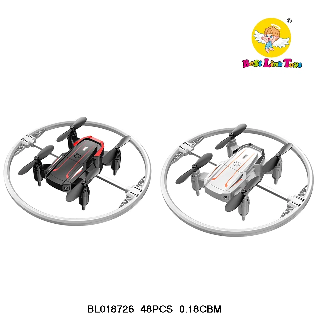 Kids Toy Remote Control Stunt Rolling Colorful Lighting Drone with Four Side Obstacle Avoidance 360 Degree Rotation and Night