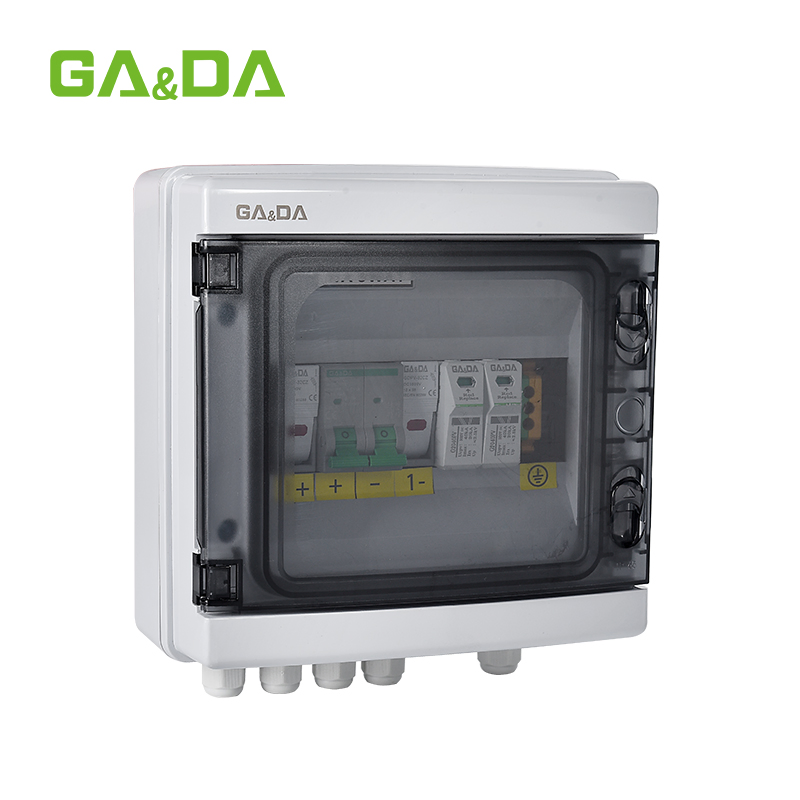 IP65 Plastic PV Combiner Box 1 in 1 out Waterproof 500V Solar DC 2 String 1000V Junction Box