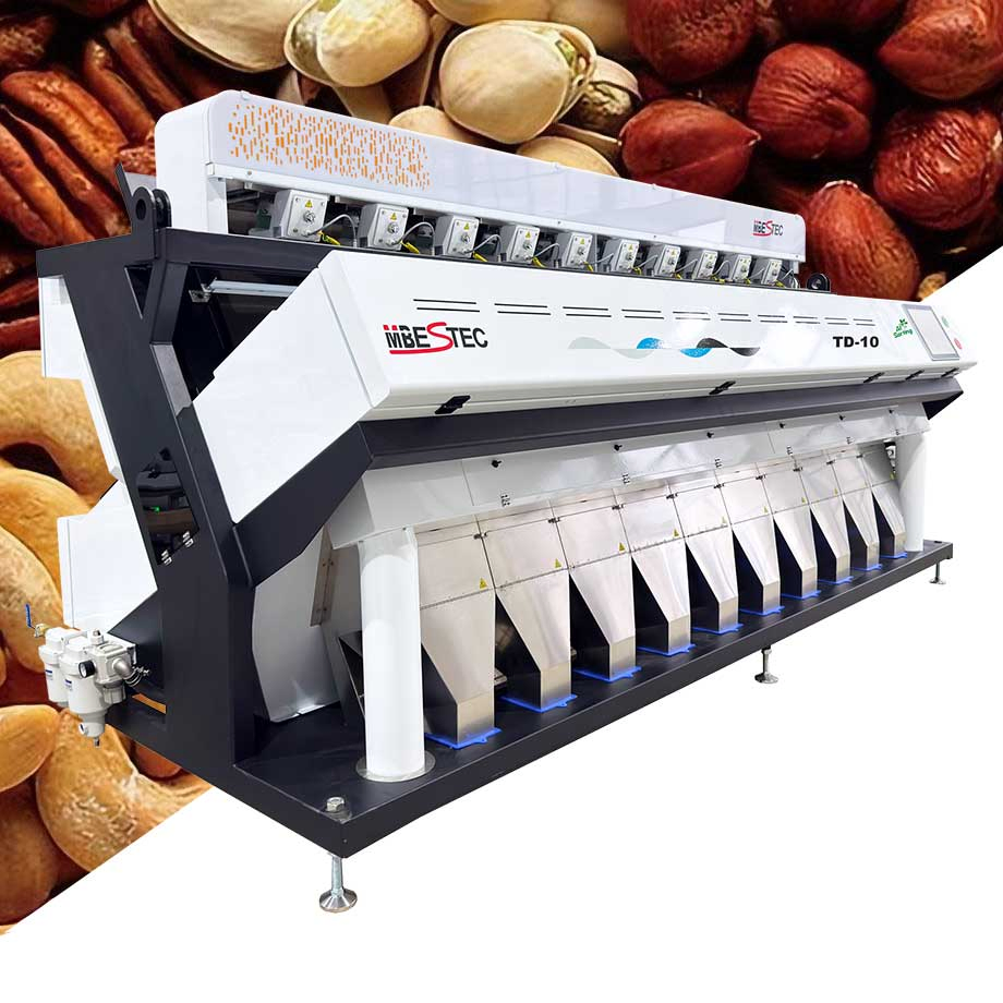 Mbestec Coffee Beans Color Selector 16t/H Capacity Ai Vision Shape Color Sorting Machine