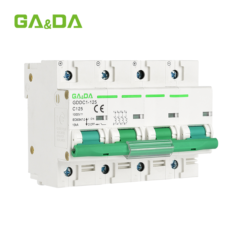 Hot-Selling MCB Gddc1-125-C125-4p-1000V DC Solar Energy Mini Breaker
