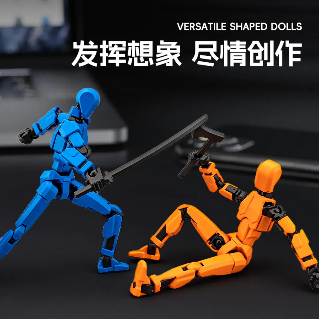 Latest Customed Plastic DIY Toy 3D-Printed Multi-Jointed Movable Humanoid Soldier Educational Toy