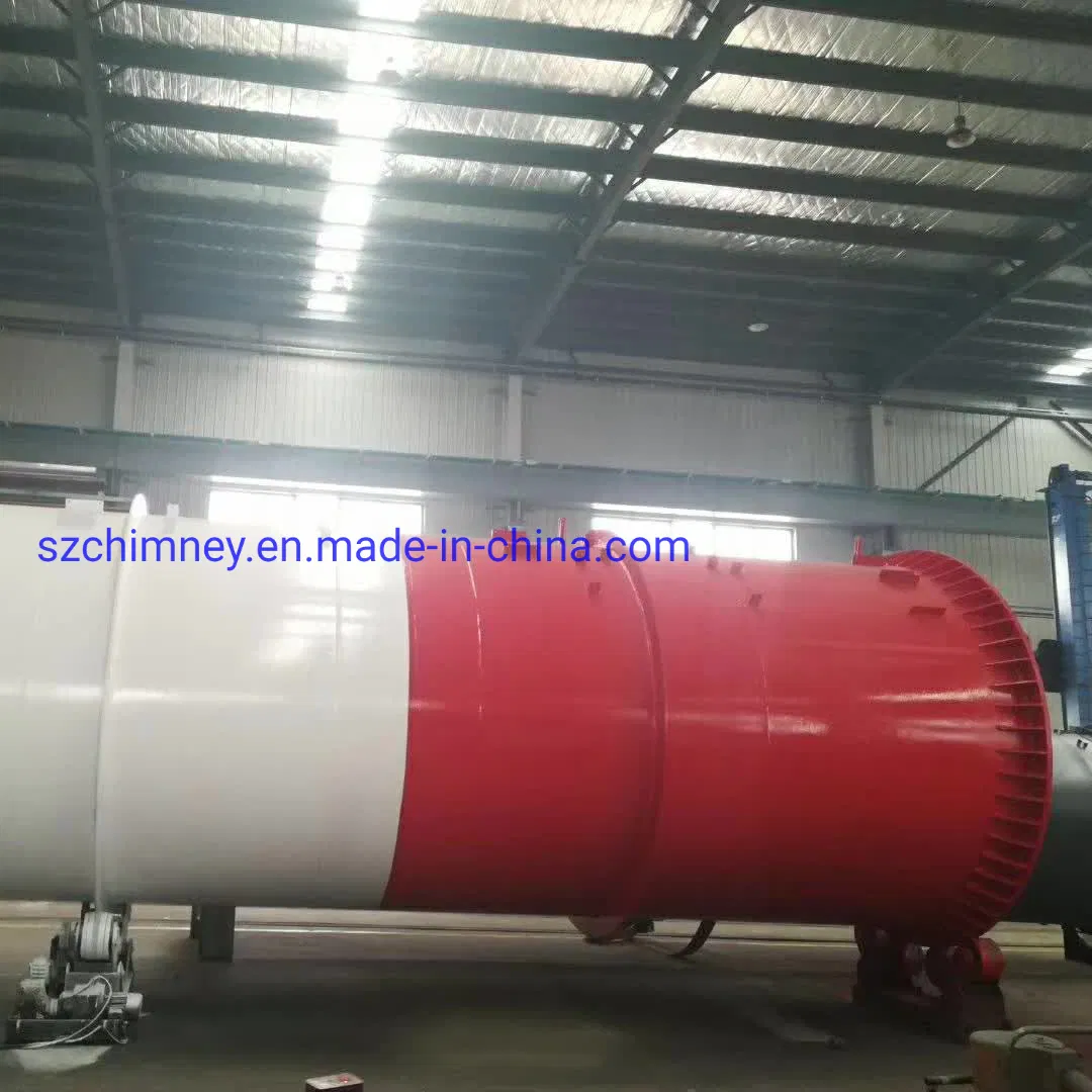 Rainbow Environmental 60m GRP Chimney Freestanding Single Wall Industrial Steel Chimney/Stack