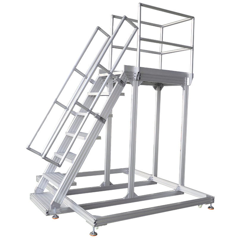 Aluminum Assembly Modular Ladder Platform Catwalks for Machine Maintenance