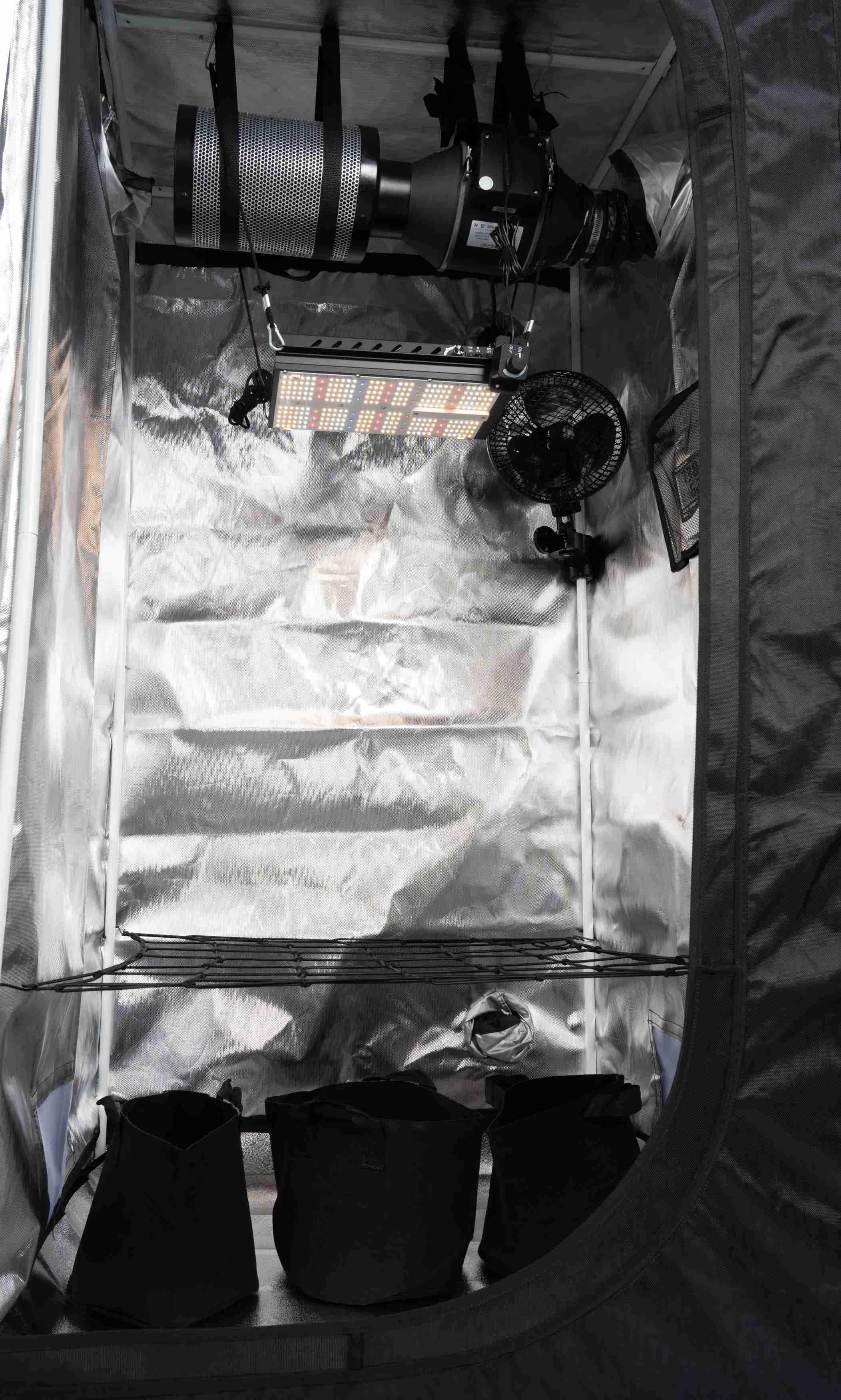 150W Single Channel Seedlings Full Grow Tent Kit IR Red Commercial LED Hydroponic Growing Grow Tent Kit with 301h Evo (RoHS) for Growing Weed