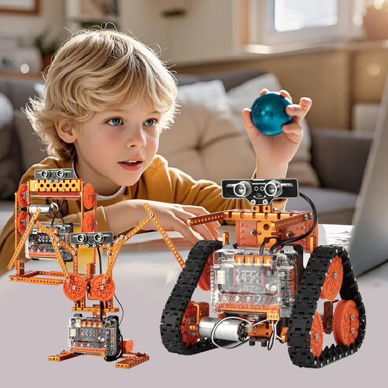 Top-Tier Metal 6 in 1 Weeebot Evolution Robotics Kit Scratch Python Programming K12 Education