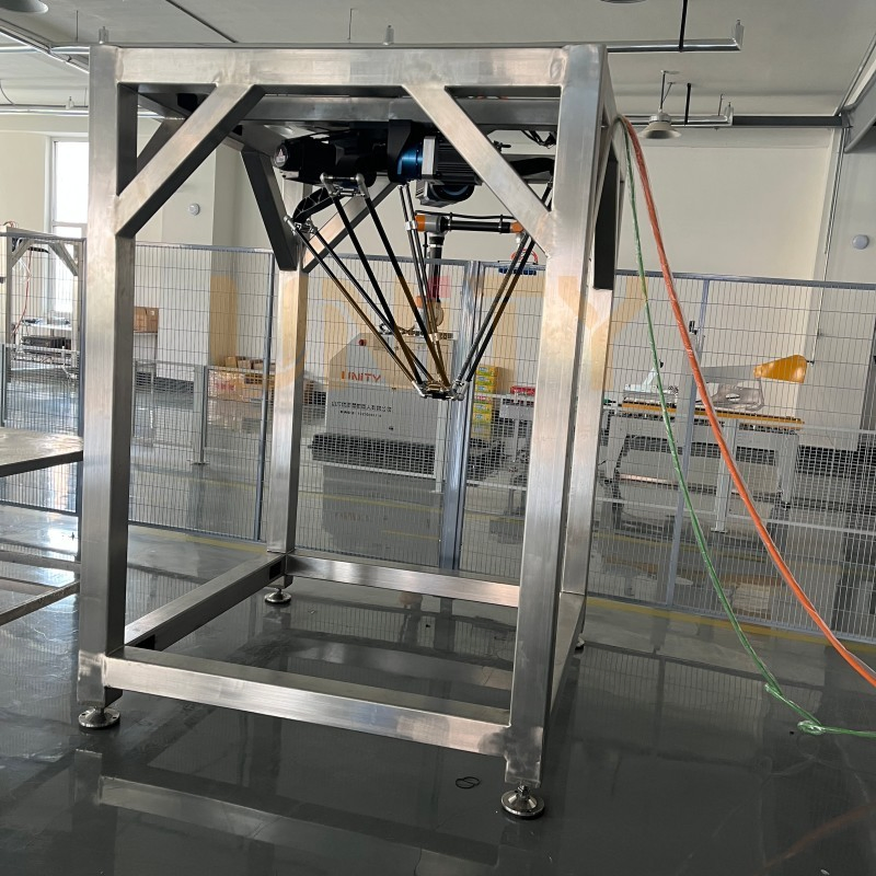 Length 1200mm/1400mm Delta Robot Electrical Programmable 4 Axis Delta Robot for Case Packer