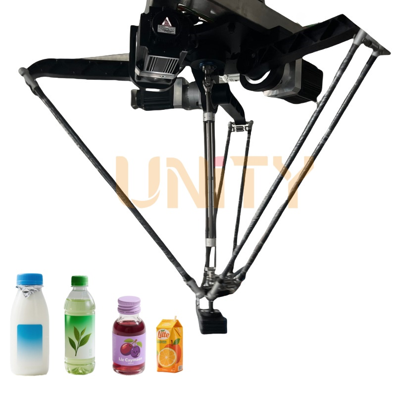 Length 1200mm/1400mm Delta Robot Electrical Programmable 4 Axis Delta Robot for Case Packer