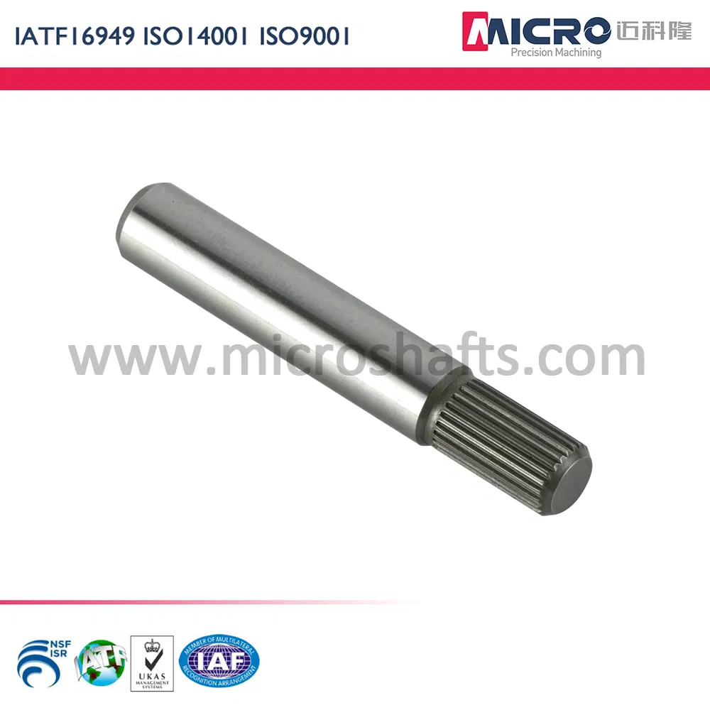 OEM Precision CNC Machined Transmission Shaft for Micro Motor/Auto/Medical/Power Tools IATF Certified Heat Treated Stainless Steel