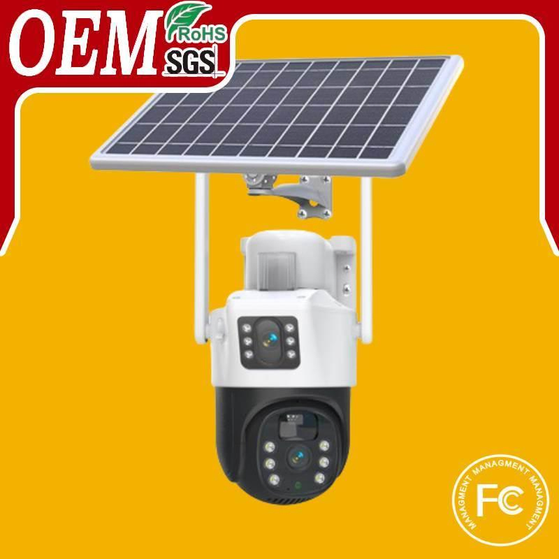 Solar Camera V380 4G Monitor Phone Dual Light Full Color WiFi Camera