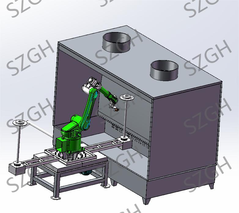 SZGH Programmable Automatic Industrial Robot Arm Spray Paint Robot Arm 6 Axis Painting Robot for Painting Chairs