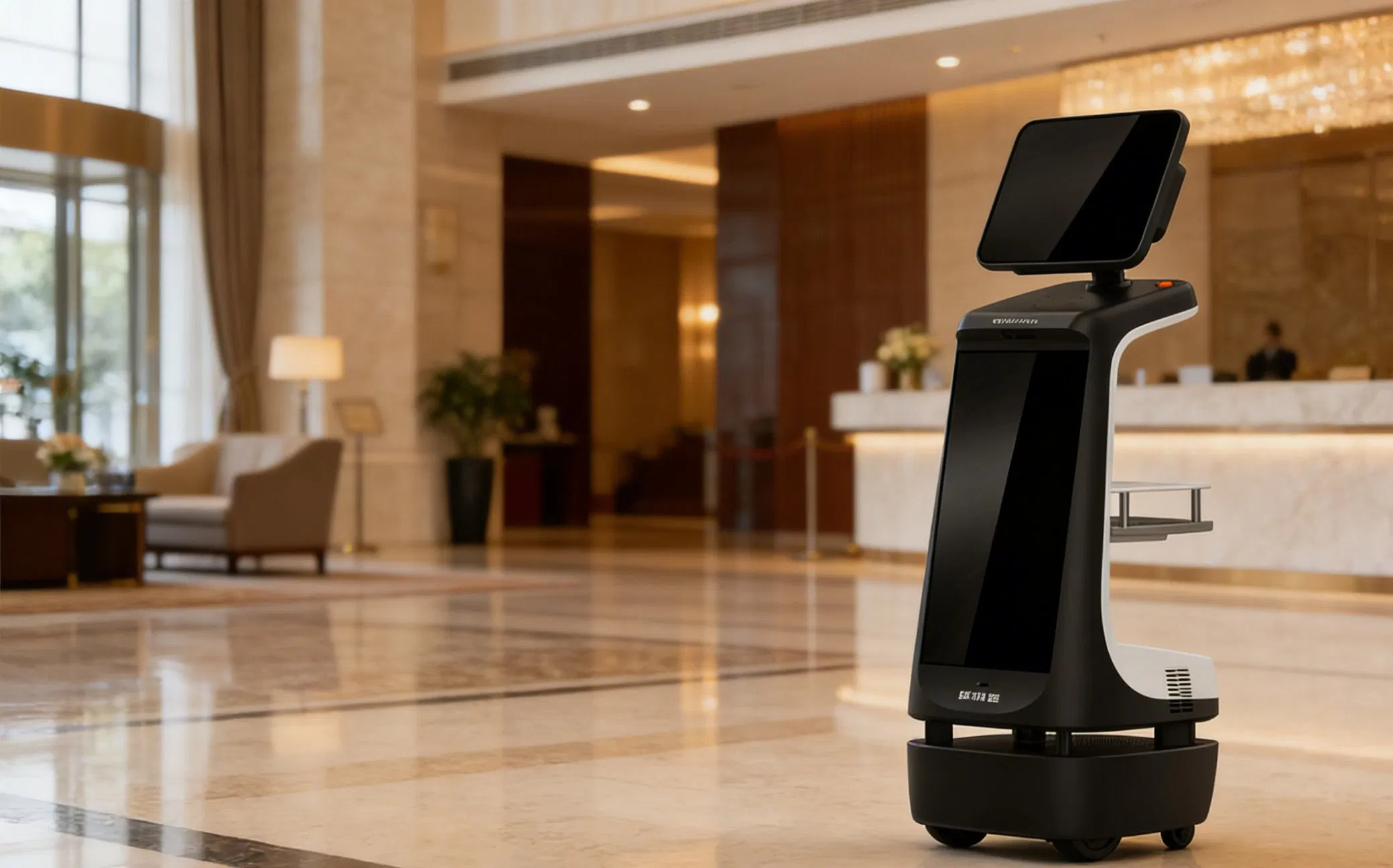 Ai-Powered Reception with Natural Conversation, Proactive Greeting, and Live Guidance for Modern Lobbies Welcome Robot