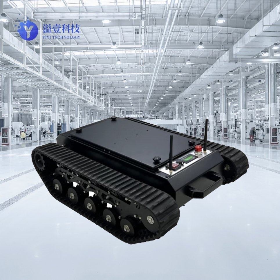 Programmable Tracked Robot Chassis with Multiple Sensor Ports for Robotics Research Labs