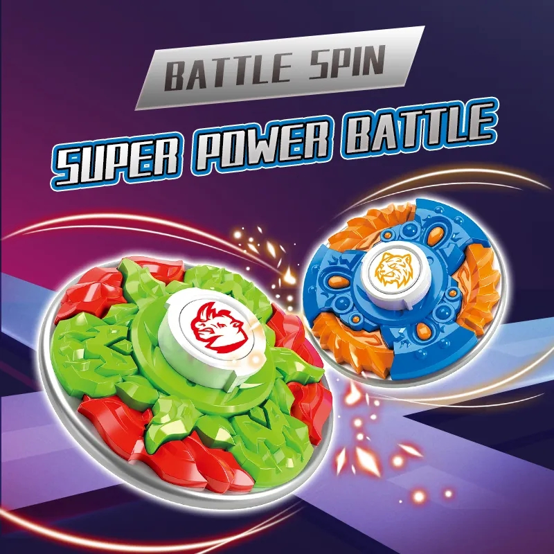 Wholesale Kids Favorite Boys Gift Novel Competitive Toys Popular Colorful Alloy Gyro Children Battle Spinning Top Combat Gyro