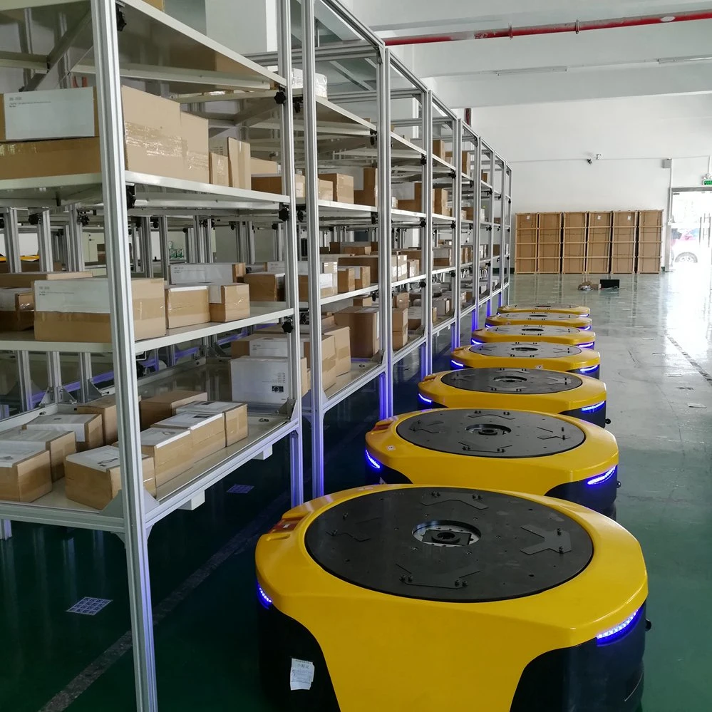 Mobile Agv Robot Warehouse Intelligent Programmable Ground Unmanned Vehicle Four-Wheel Servo Drive Logistics Handling