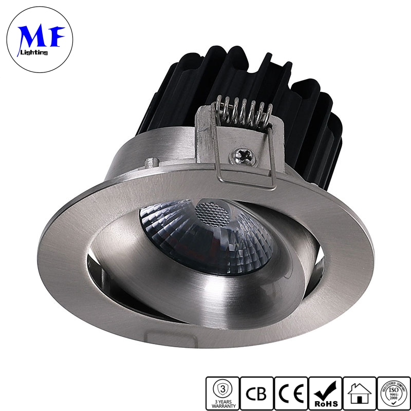 Factory Price 7W IP54 High CRI Aluminum Housing Square Recessed Downlight Interior Lighting LED Ceiling Down Light