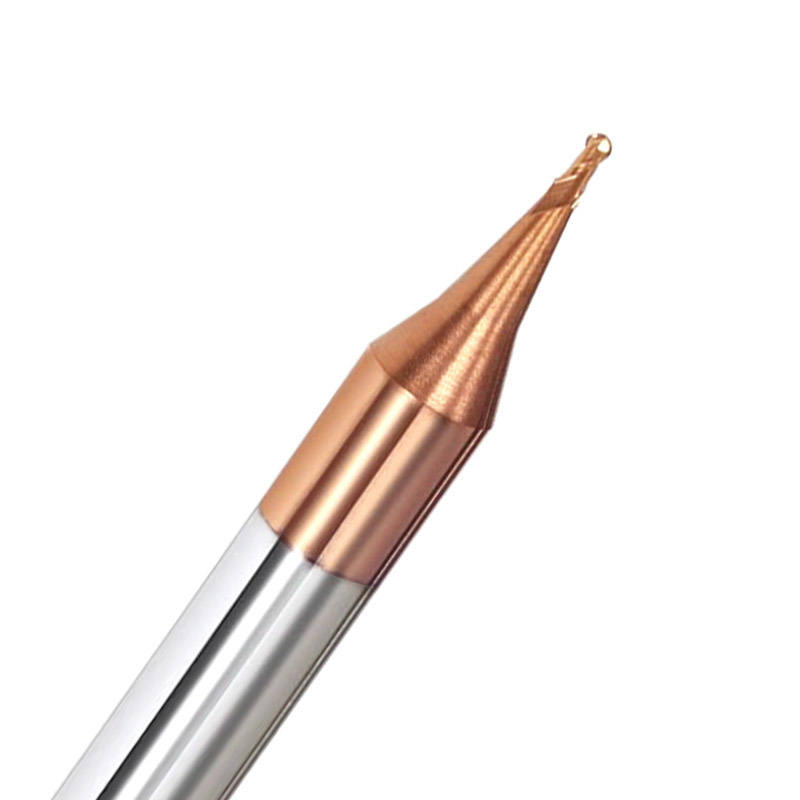 55 Degree Micro Diameter Tungsten Steel Ball Cutter R0.15/R0.2 Small Nose Ball Milling Cutter with OEM Customization Support
