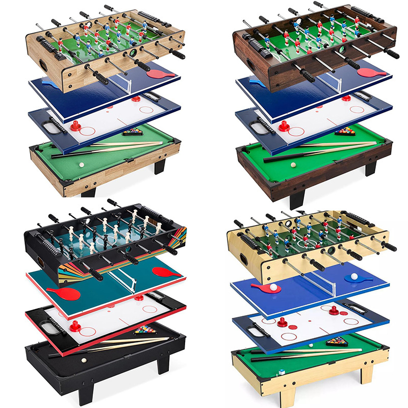 Children's Interactive Table Football Indoor Sports Parent-Child Double Competitive Battle Includes Billiard Table Tennis