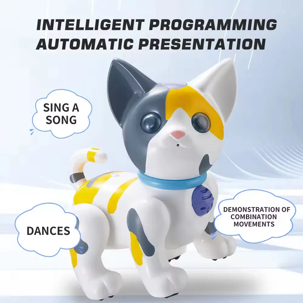 New Arrival Intelligent RC Remote Voice Control Ai Smart Cat Toy Robots for Kids Children Education with Programming and Dancing