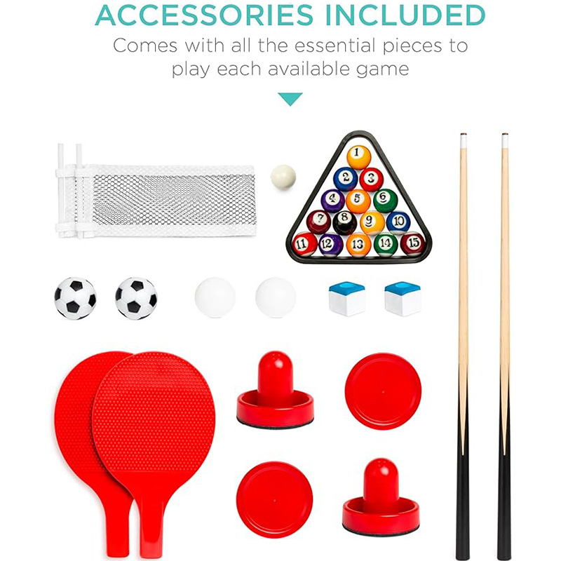 Children's Interactive Table Football Indoor Sports Parent-Child Double Competitive Battle Includes Billiard Table Tennis