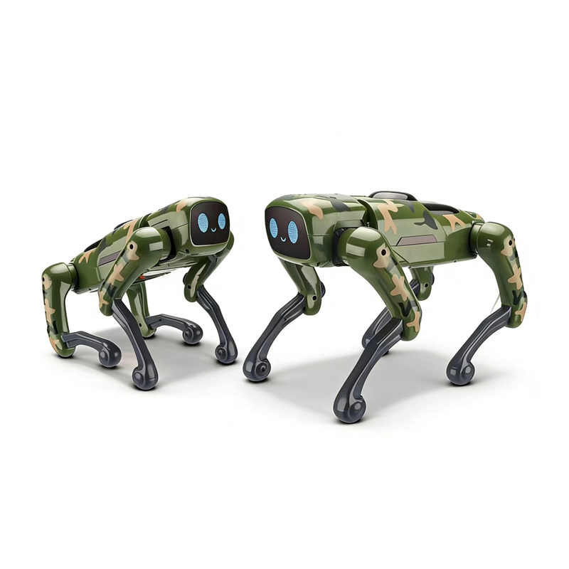 2.4G Remote Control Programmable Smart Robot Dog Interactive Mech Guardian with 20+ Stunt Actions, Rechargeable Kids Educational Toy