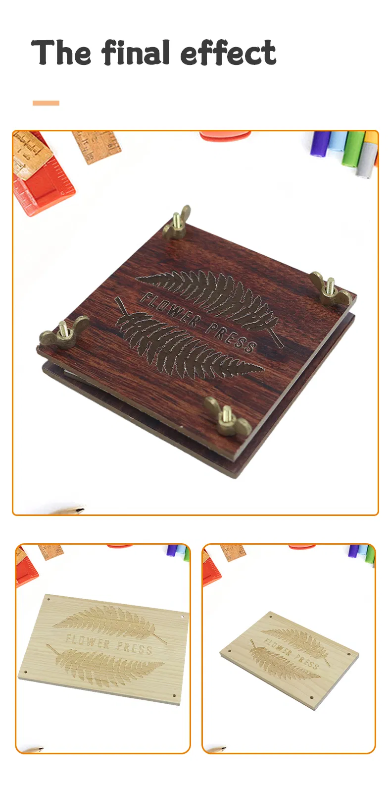 Wooden Flower Press Kit 5