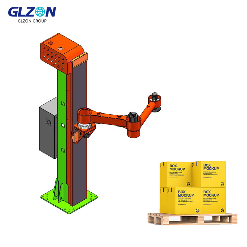 Fully Automatic Box Palletizer with Ai Vision Smart Loading &amp; Stacking System