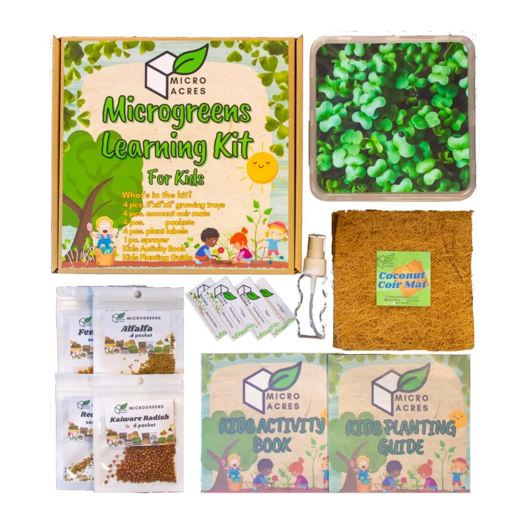Engaging Microgreens Seeds Growing Kit for Kids’ Learning