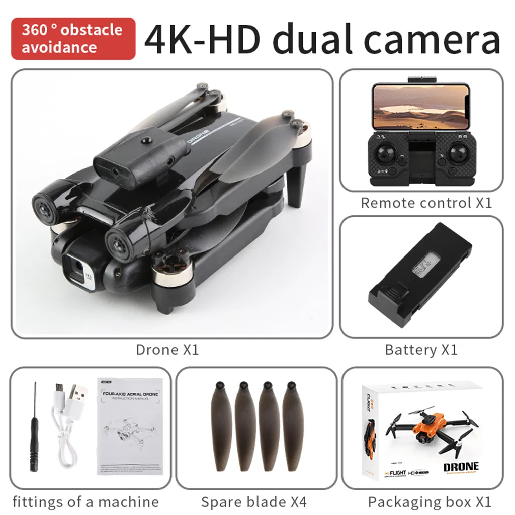 Foldable Aerial 4K Camera Following Headless GPS Altitude Hold Remote Control Drone Professional RC Folding Quadcopter Toy Drone with 4K Camera