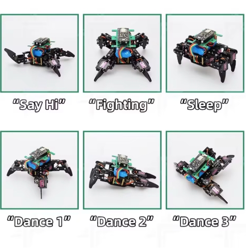 Tscinbuny Programmable Quadruped Robot Kit: DIY, APP-Controlled, Educational, Action-Customizable
