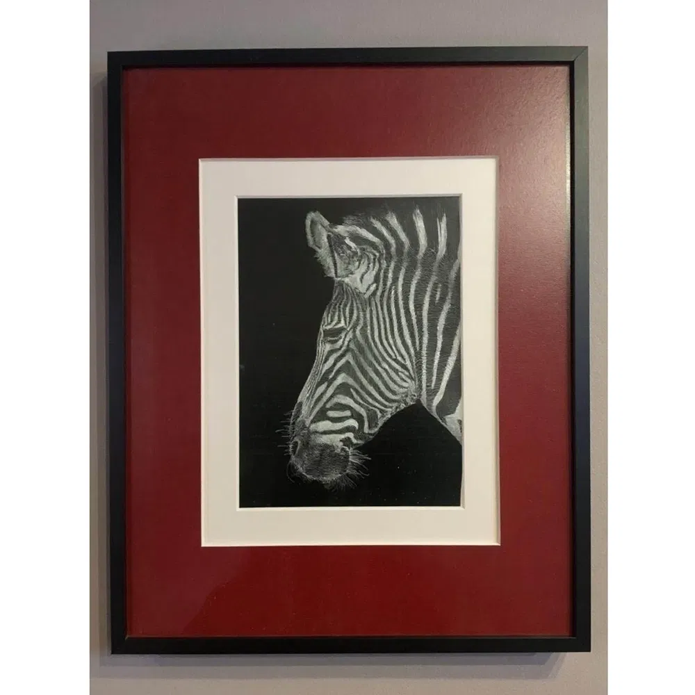 Modern Zebra Decorative Silver Wall Art From Home &amp; Office
