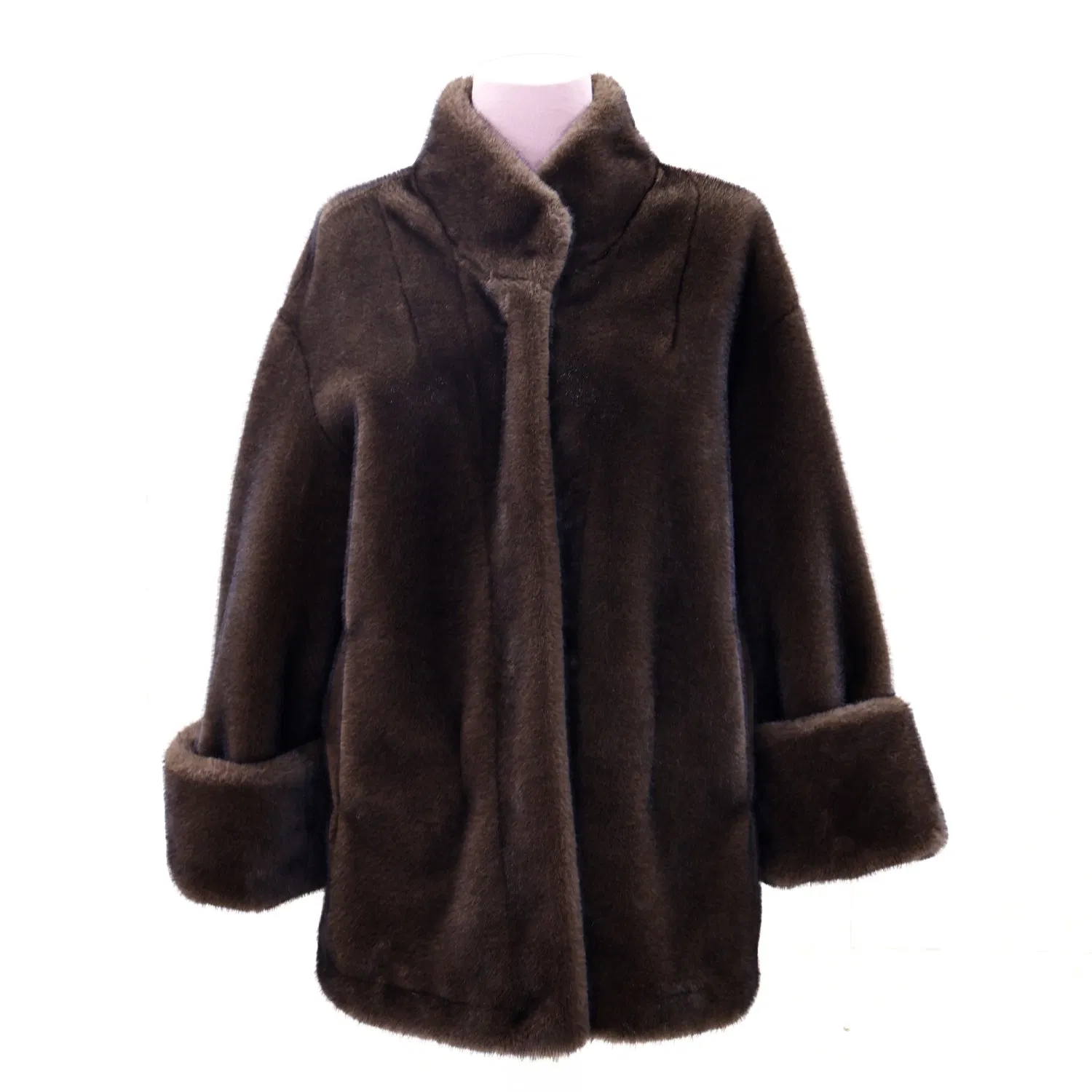 Designer Inspired Faux Mink Cropped Coats for Wholesale