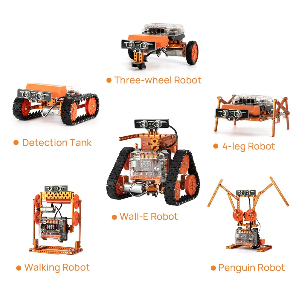 Top-Tier Metal 6 in 1 Weeebot Evolution Robotics Kit Scratch Python Programming K12 Education