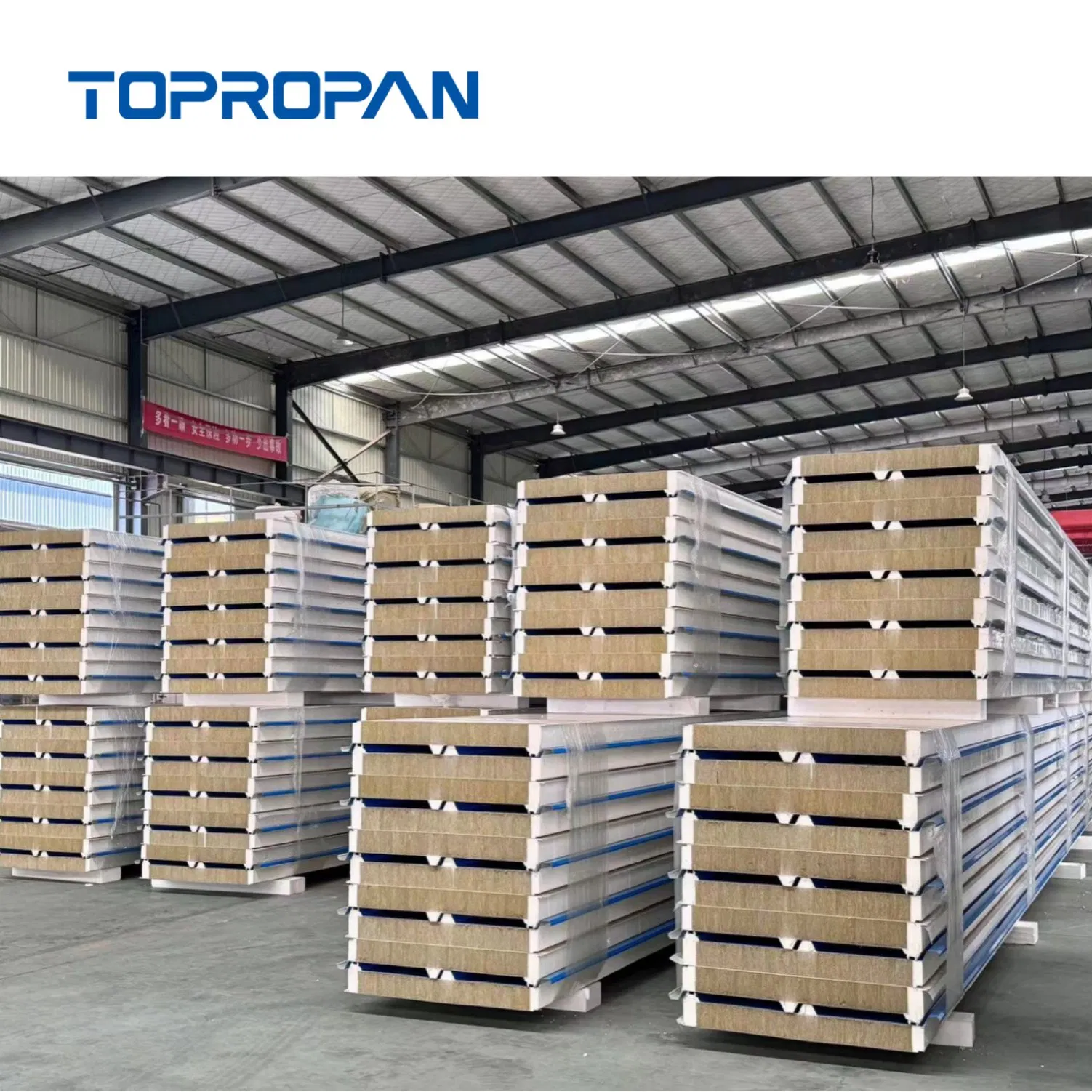 Factory Price Environmental Economical Customized Color Coated Steel PU/PIR/Rockwool Wall/Roof Insulated Sandwich Panel