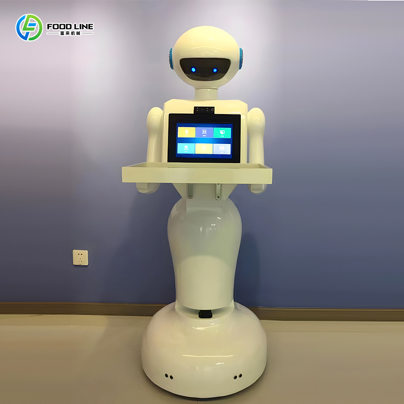 Restaurant Hotel Cafeteria Ai Follow Food Delivery Robot