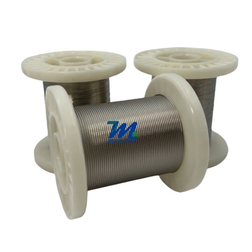 ISO 13485 &amp; IEC 60601 37X0.4mm Micro Coiled Conductor Nickel Plated Copper Wire for Mems Sensor Bonding (NPC)