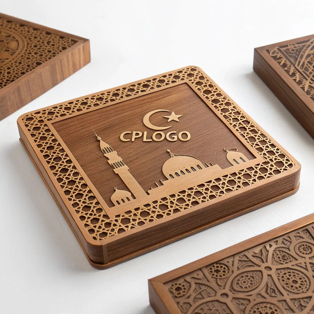 Customized Modern Metal Kalima Calligraphy Ancient Wood Wall Islamic Art