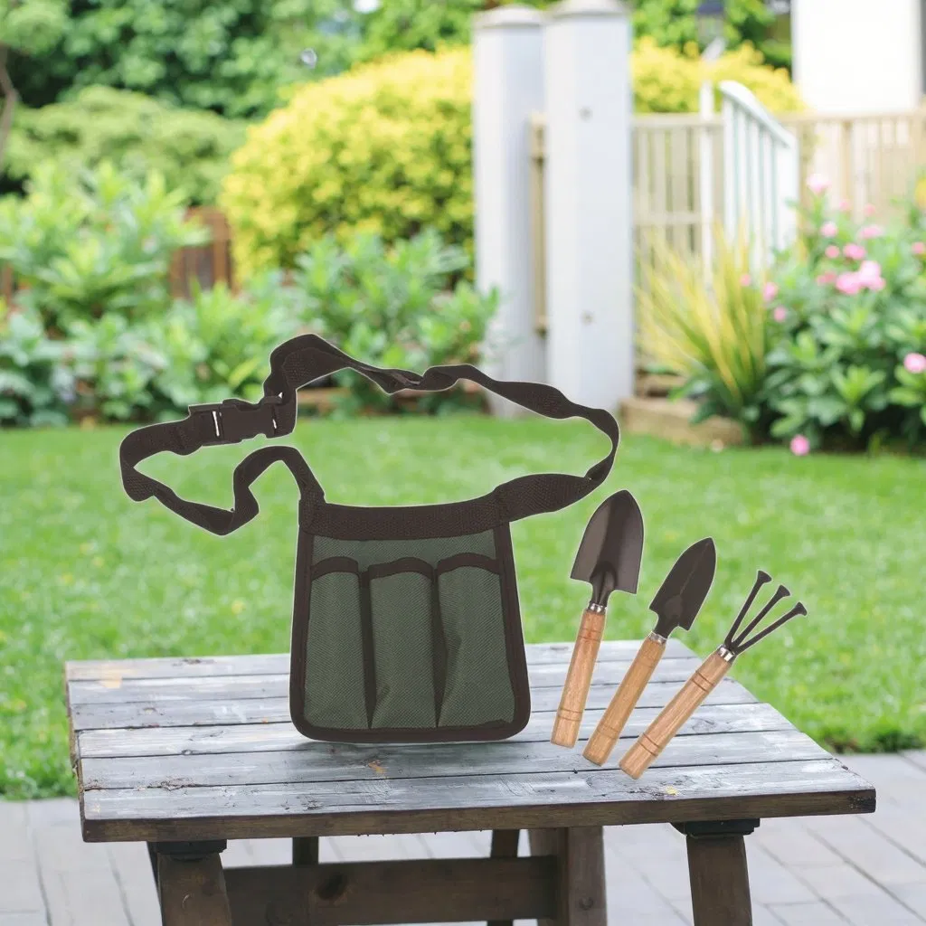 Garden Tool Set 3-Piece Real Steel Mini Shovel Rakegardening Learning Kit