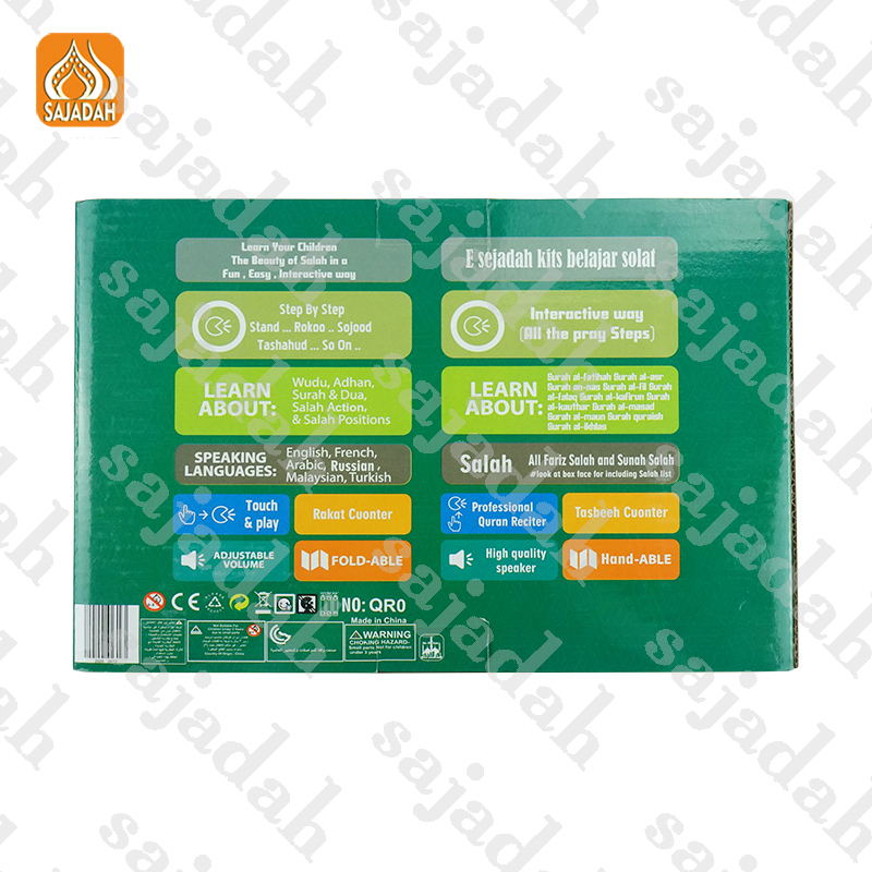 Manufacturer Customized Ranadan Gift Qr0 Sajadah Muslim Koran Player Worship Prayer Kit Learning Machine Talking Toys